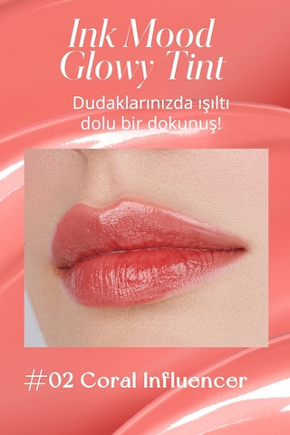 Peripera Ink Mood Glowy Tint 02 Coral Influencer
