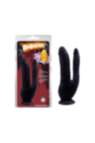 Lilitu Shop Chisa Rubicon Iki Uçlu Vantuzlu Realistik Çatal Zenci Dildo Penis