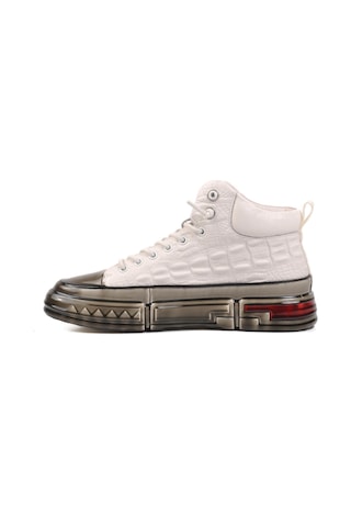 Guja 24k510-4 M Beyaz Hakiki Deri Erkek Hi Sneaker Beyaz
