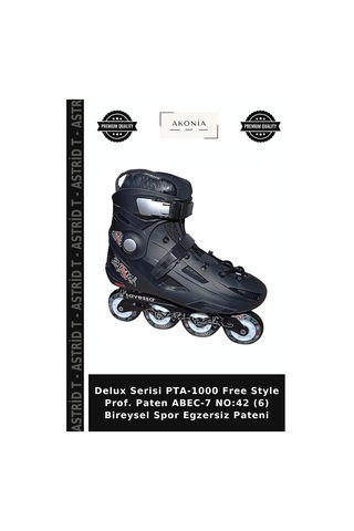 Delux Serisi Pta-1000 Free Style Prof. Paten Abec-7 No:42 6 Bireysel Spor Egzersiz Pateni Çok Renkli