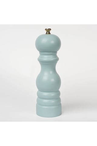 Turkuaz Ahşap Tuz Ve Karabiber El Değirmeni Öğütücü Grinder 18 Cm Turkuaz