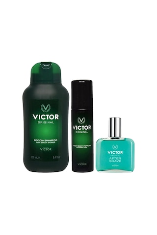 Victor Original Erkek Sprey Deodorant 100 ML + After Shave 100 ML + Şampuan 250 ML