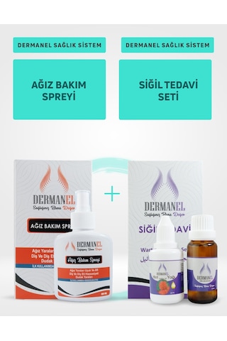 Dermanel Ağız Bakım Spreyi 100 ML + Dermanel Siğil Seti 45 ML