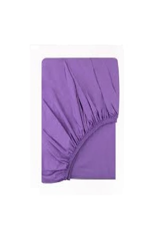 Altın Karma Çift Kişilik İnce Penye Lastikli Çarşaf 150x200 Cm 2 Adet Yastık Kılıflı Lila