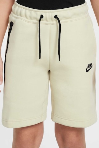 Nike Sportswear Tech Fleece Unisex Kid's Short Çocuk Fermuar Cepli Şort Krem