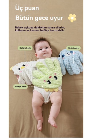 Jian Fan Bebek Okşama Ve Yattırıcı Palmiye Uyku Artefaktıyeşil