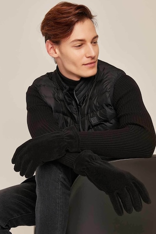 Suyutti Erkek Bileği Lastikli Polar Eldiven 430 Siyah Xl Siyah