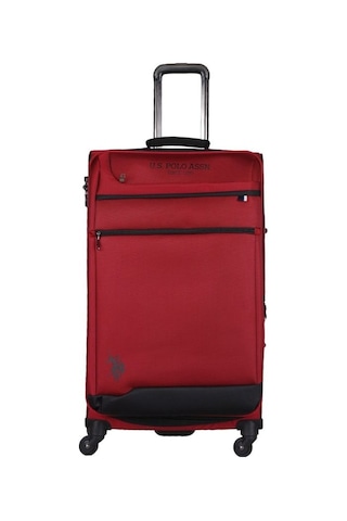 U.s. Polo Assn. Bordo Kumaş Unisex Büyük Boy Valiz Plvlz9102a-b 001
