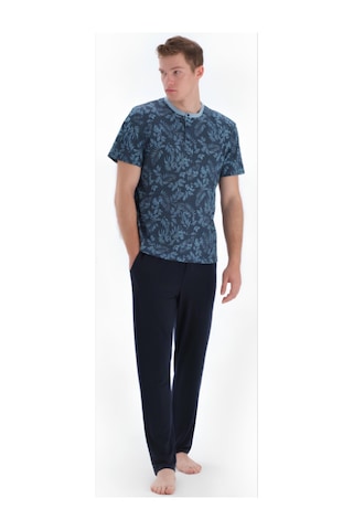 Eros 33050 Kısa Kol Erkek Pijama Takımı Mavi