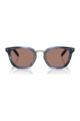 Prada Pr C01sd 26f05d 52 Unisex Oval Mavi Kemik Güneş Gözlüğü Mavi