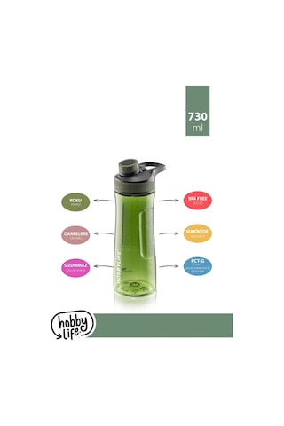 2 Li Set 730ml 530ml. Su Matarası Su Şişesi Suluk Bpa Içermez Yeşil Yeşil