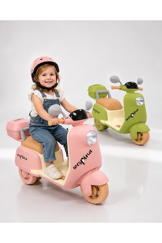 Wespina 6 V Uzaktan Kumandalı Akülü Motor Pembe