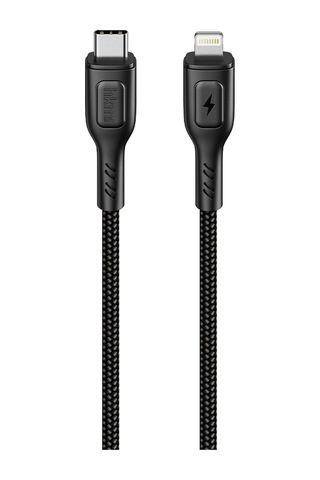 Knit 30W Hızlı Şarj Destekli Type-C To Lightning Şarj Ve Data Aktarım Kablosu 1 Metre Siyah