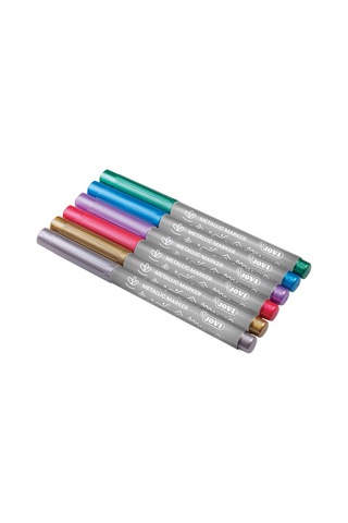 Jovı 1606m Decor Metalık Kalemi - 6 Renk Beyaz