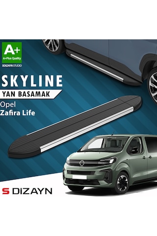 S-dizayn Opel Zafira Life Skyline Krom Yan Basamak 213 Cm 2020 Üzeri A+ Kalite