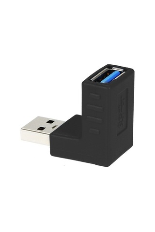 Ebitda Usb3.0 Am-af L Şekil Adaptör Sağ Açı A Dişi'den A Erkek 90 Açılı Usb 3.0 Fiş Üstü