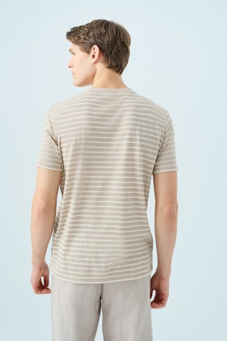 Loft Erkek Tişört Lf2038863 Bej