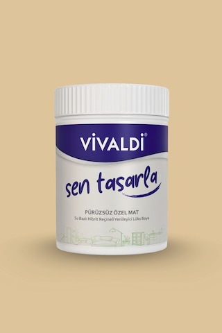 Vivaldi Tüm Yüzeyler İçin Su Bazlı Akrilik Yenileme Boyası 1 L