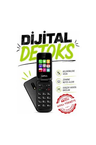 Yerli Üretim Kamerasız Kapaklı Tuşlu Cep Telefonu Asker Öğrenci Yaşlı Btk 7 Gün Şarj Detoks Telefonu 2 Yıl li