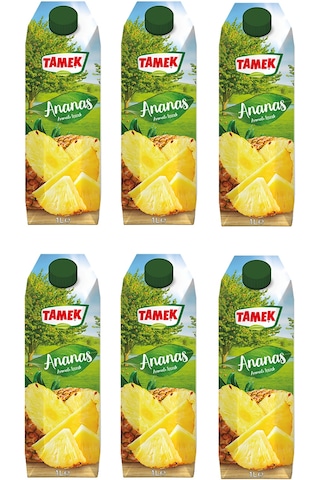 Tamek Ananas Nektarı 1 Lt X 6 Adet