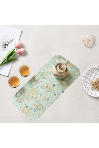 Homyl Çay Matı Pedi Çok Amaçlı Aksesuarları Bezi Parti Ofis Çok Renkli