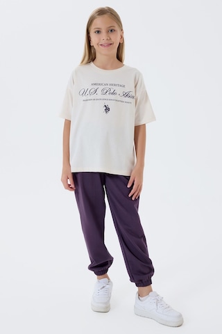 U.s. Polo Assn. Kız Çocuk Beyaz Pijama Takım Us2502-c-v2 Beyaz