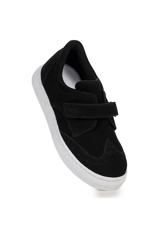 Kiko Kids Richie Cırtlı Günlük Erkek Çocuk Casual Ayakkabı Siyah Siyah