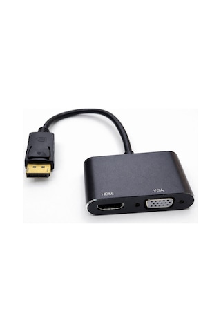 Display To Hdmı+vga Çevirici Dönüştürücü Adaptör