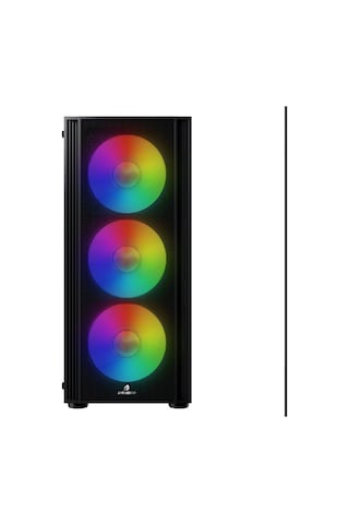 Gamebooster Castle A651b 600w Apfc Usb 3.0 Mesh 4 Rainbow Fanlı Mid-t Atx Gaming Siyah Kasa