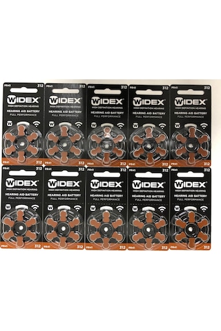 WİDEX İŞİTME CİHAZI 312 NUMARA PİL 10 PAKET