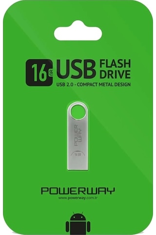 Powerway 16gb Usb Bellek - Metal 16 Gb Flash Bellek