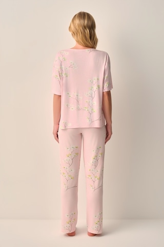 Suwen Laurel Gömlek Yaka Pijama Takımı Sh26606660b334 Pembe