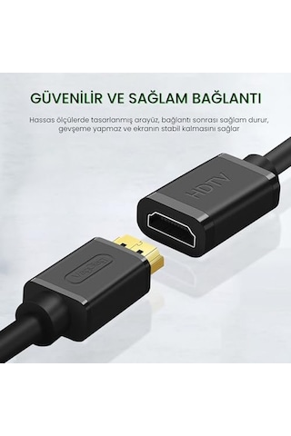 60hz Dişi Erkek Hdmı 2.0 Uzatma Kablosu 3 Metre Genel