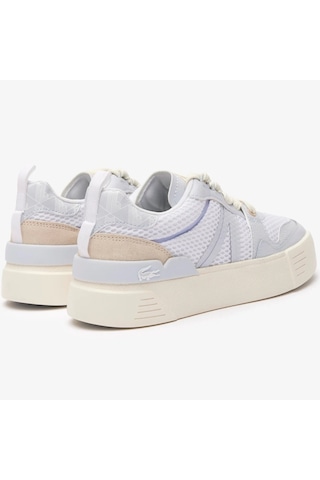 Lacoste L002 Womens Sneaker Suni Deri Tekstil Kadın Günlük Spor Ayakkabı Beyaz