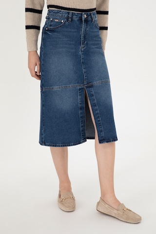 U.s. Polo Assn. Kadın Mavi Etek Jean 50291114-dn0022 Çok Renkli