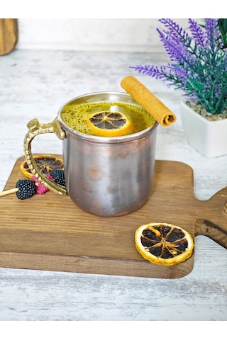 Modabakir Kupa Bardak Bakır Premium Kahverengi