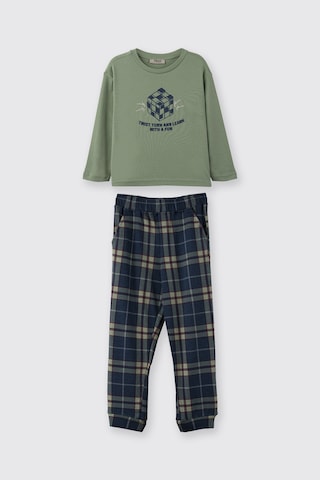 Panço Erkek Çocuk Pijama Takım Yeşil