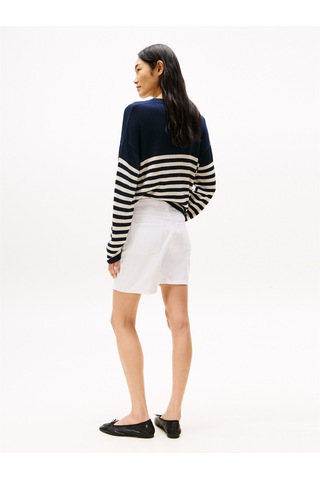 Tommy Hilfiger Dnm Straıght Short Rw Whıte Kadın Beyaz Şort - Ww0ww45924