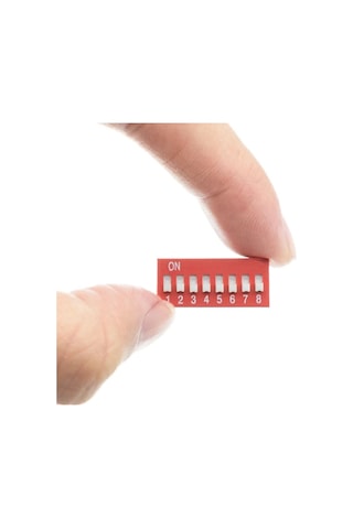 8li Dip Switch 8 Pin Kırmızı Anahtar Açık Kapalı Seçim Adres Ayar On Off Bağlantı