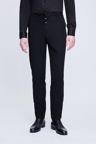 Hatemoğlu Siyah Comfort Fit Mono Yaka Takım Elbise