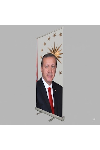 Cumhurbaşkanı Poster Baskılı Roll Up Banner 100x200cm No:2 Diğer