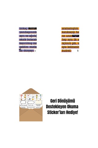A Etika + Altı + Okuma Sticker'ları