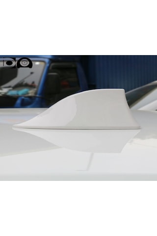 Elektrikli Shark Beyaz Oto Anteni