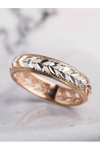 Alekseev Jewellery 925 Ayar Gümüş, 585 Gümüş, Taşlı Olmayan Takı Yüzüğü 167781331 Altın