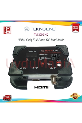 Teknoline Tm 3000 Hd - Hdmi Giriş Full Band Rf Modülatör