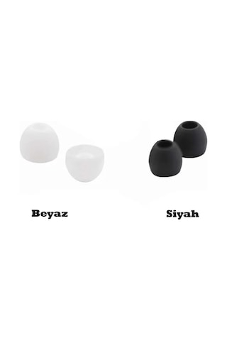 2 Çift 4 Adet Kulaklık Silikonu Samsung Uyumlu Küçük 8.5mm