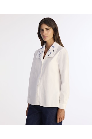 Yargıcı Regular Gömlek Yaka Uzun Kol Gömlek 25kkgm6016x 002 Beyaz