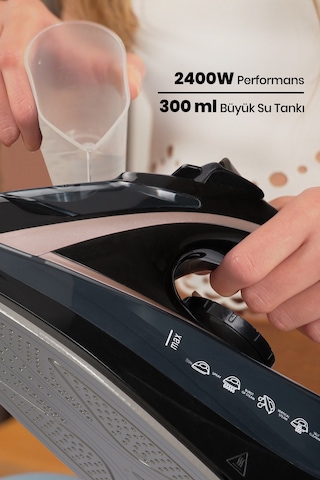 Goldmaster Pressjet 2400 W Seramik Tabanlı Buharlı ütü