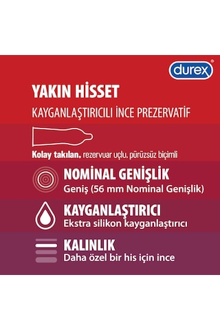 Durex Yakın Hisset Prezervatif 60'lı