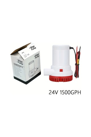 Honeybeeshop 24v 1500gph 12v 24v Otomatik Drenaj Pompası 1500gph 2000gph Elektrikli Denizaltı Su Pompası Tekne Sump Pompası Abs Malzemeli
